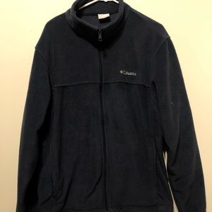 unisex columbia bluish grey zip-up 🔆